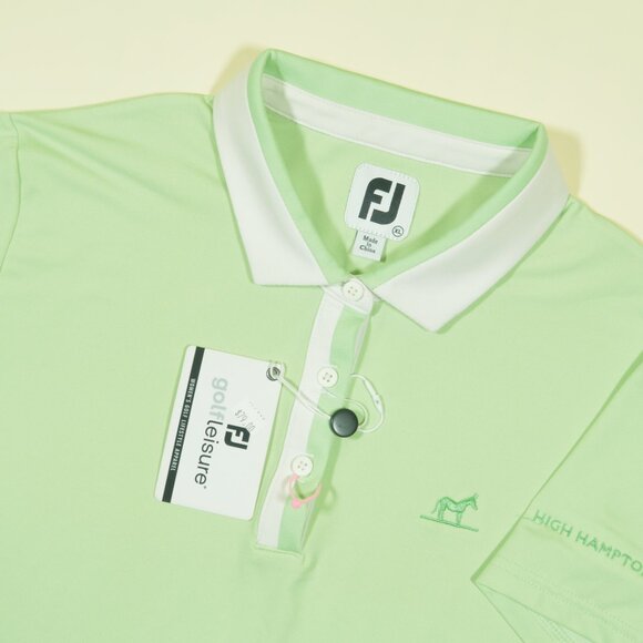 FootJoy Tops - FootJoy High Hampton Resort Golf Polo Shirt Womens XL Green Pique Stretch New